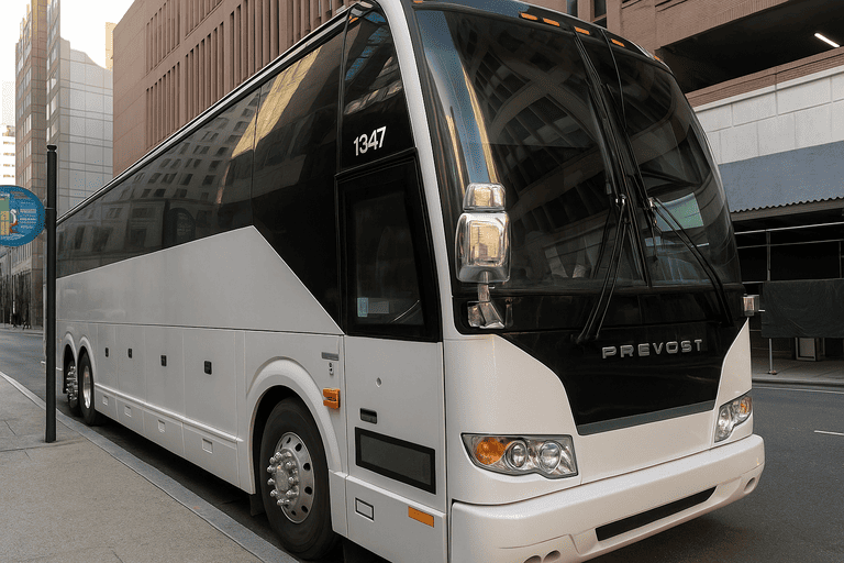 a Charter Bus Rental Elk Grove coach bus
